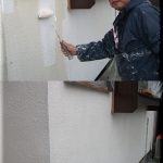 北九州市にて外壁塗装　～下塗り～